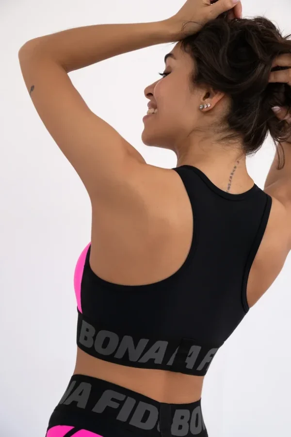 Pink sportinė liemenėlė moterims