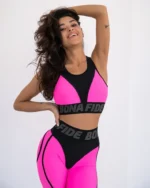 Pink sportinė liemenėlė moterims